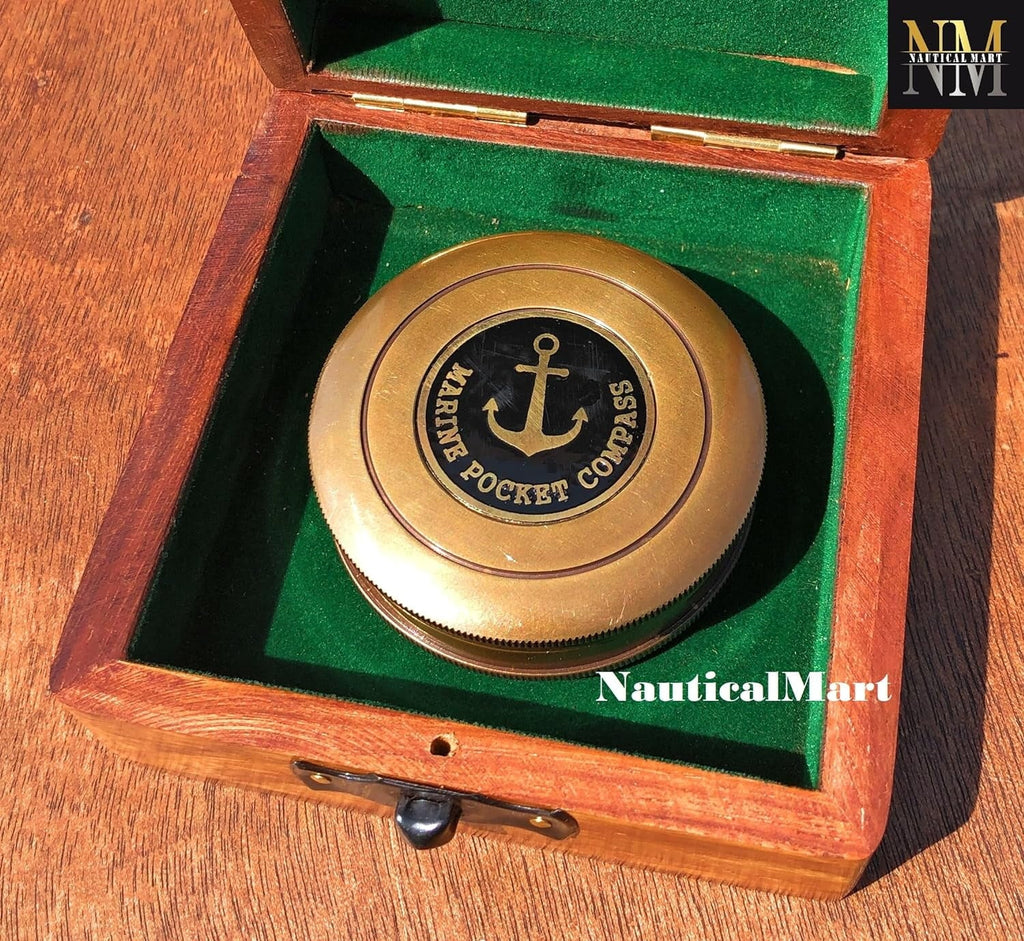 Gifts, Poet Engraved for Day Brass Boys Compass Box Baptism Gifts Famous Men, with Gifts Quotes, First Graduation for Wooden Gifts Confirmation