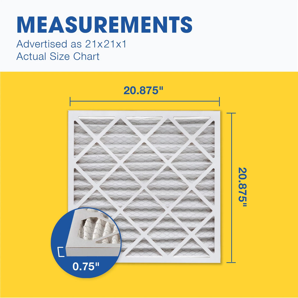 Air Filter, Aerostar Air Pack MERV 11 Furnace Pleated AC Filter, 6 21x21x1