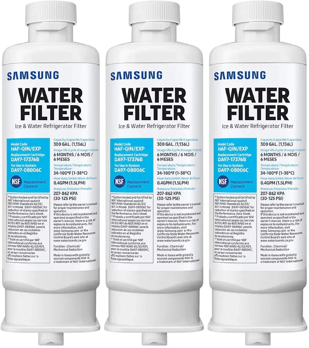 Refrigerator DA97-17376B, Water Replacement for HAF-QIN, DA97-08006C, PACK Filter-3 HAF-QIN/EXP