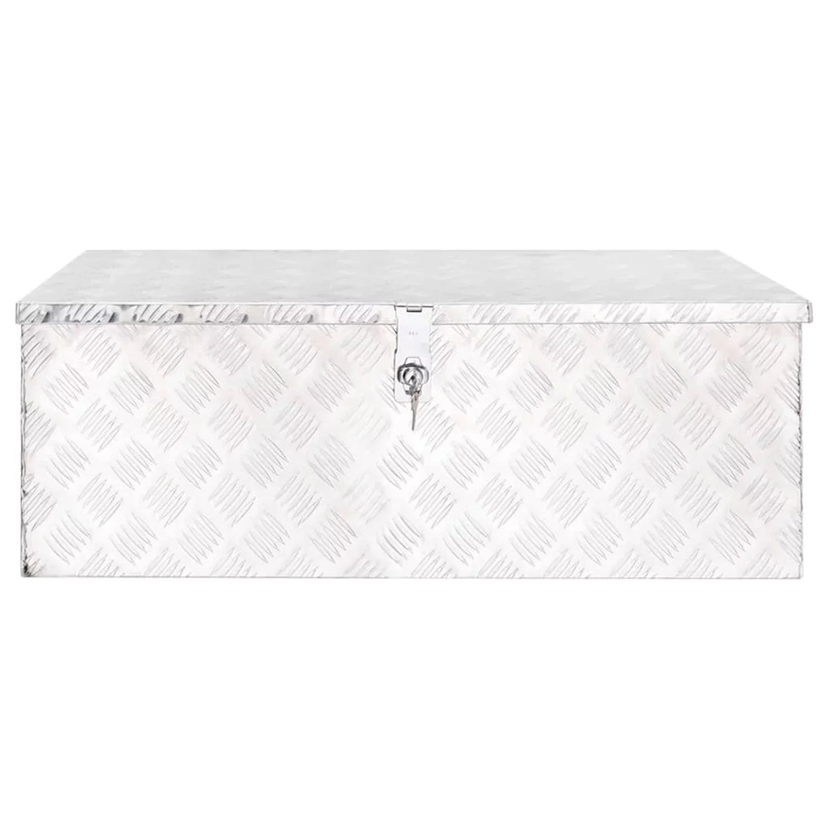 Garage, Anself x Inches Case Silver Box Box x x for Trip x H) Organizer 13.2 W Underbody Vehicle, Toolbox 18.5 Truck Storage Trailer Camping Tool (L Aluminum Lockable 35.4