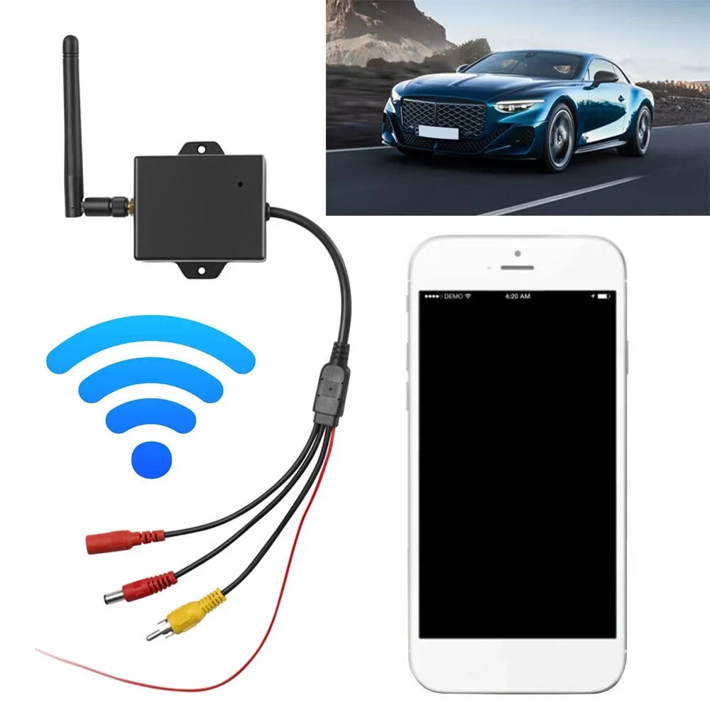 Ideal Easy Range Wifi Signal, Car Stable - Reversing AV View Transmitter for 50m Rear Camera to Camera Wireless Module -