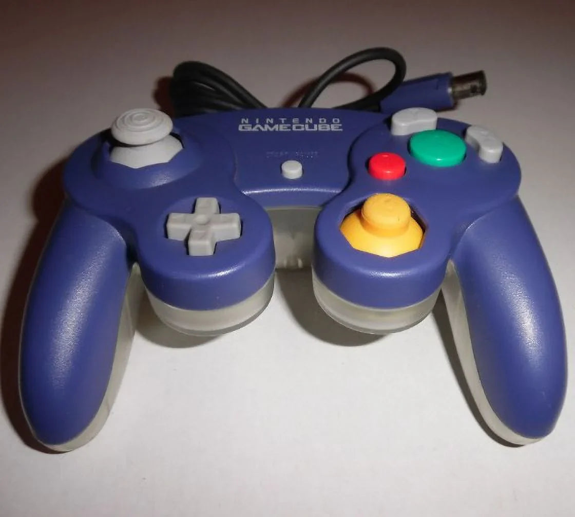 GameCube Indigo Excellent Clear, Controller, Condition, Tight Sticks Official Nintendo Original
