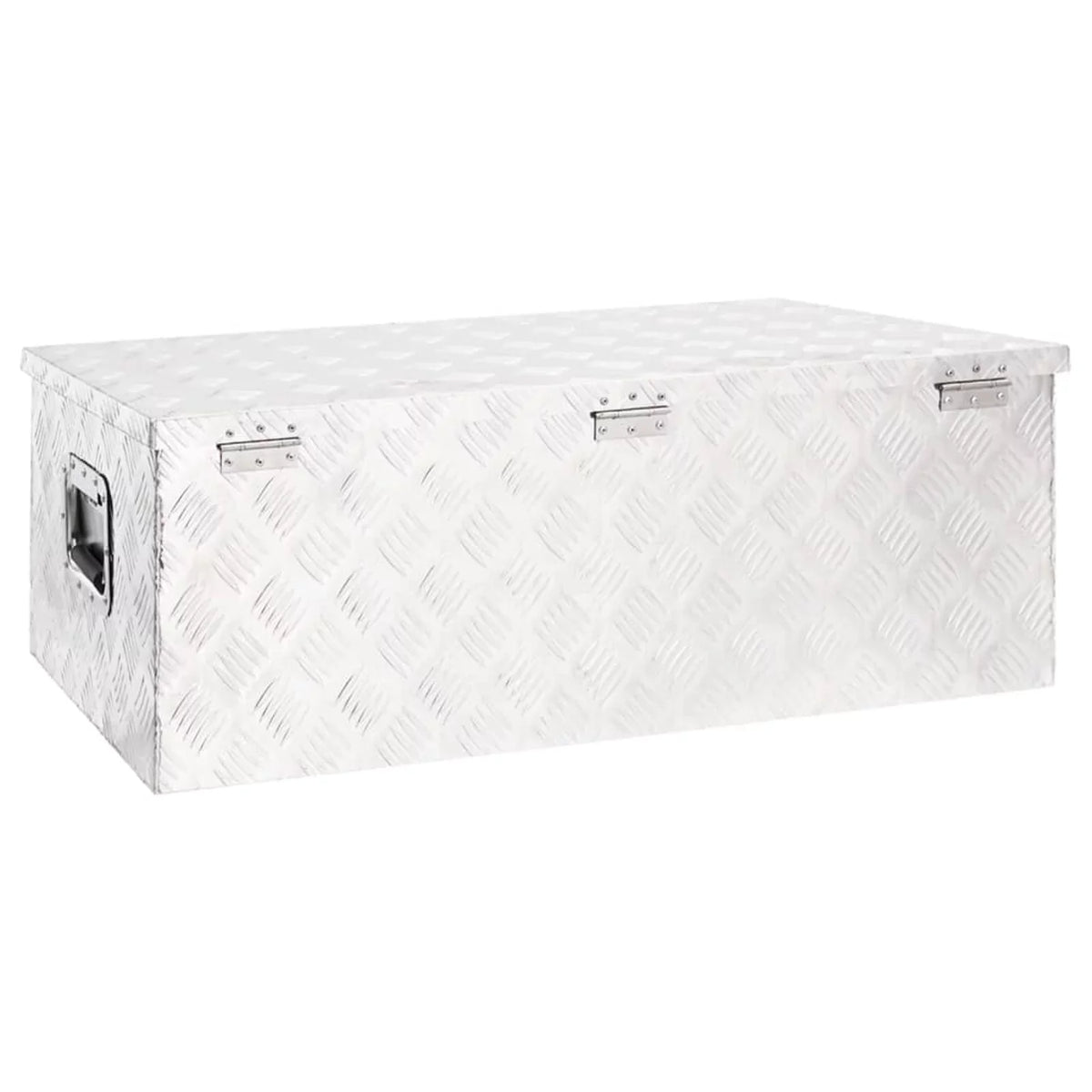 Garage, Anself x Inches Case Silver Box Box x x for Trip x H) Organizer 13.2 W Underbody Vehicle, Toolbox 18.5 Truck Storage Trailer Camping Tool (L Aluminum Lockable 35.4