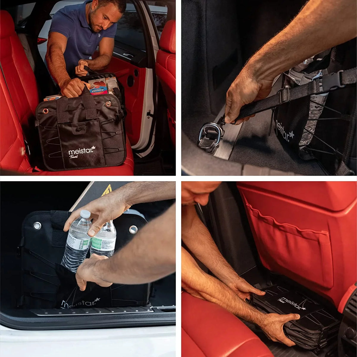 Organizer Collapsible Compartments Portable meistar Trunk Car for Auto Multi Storage and