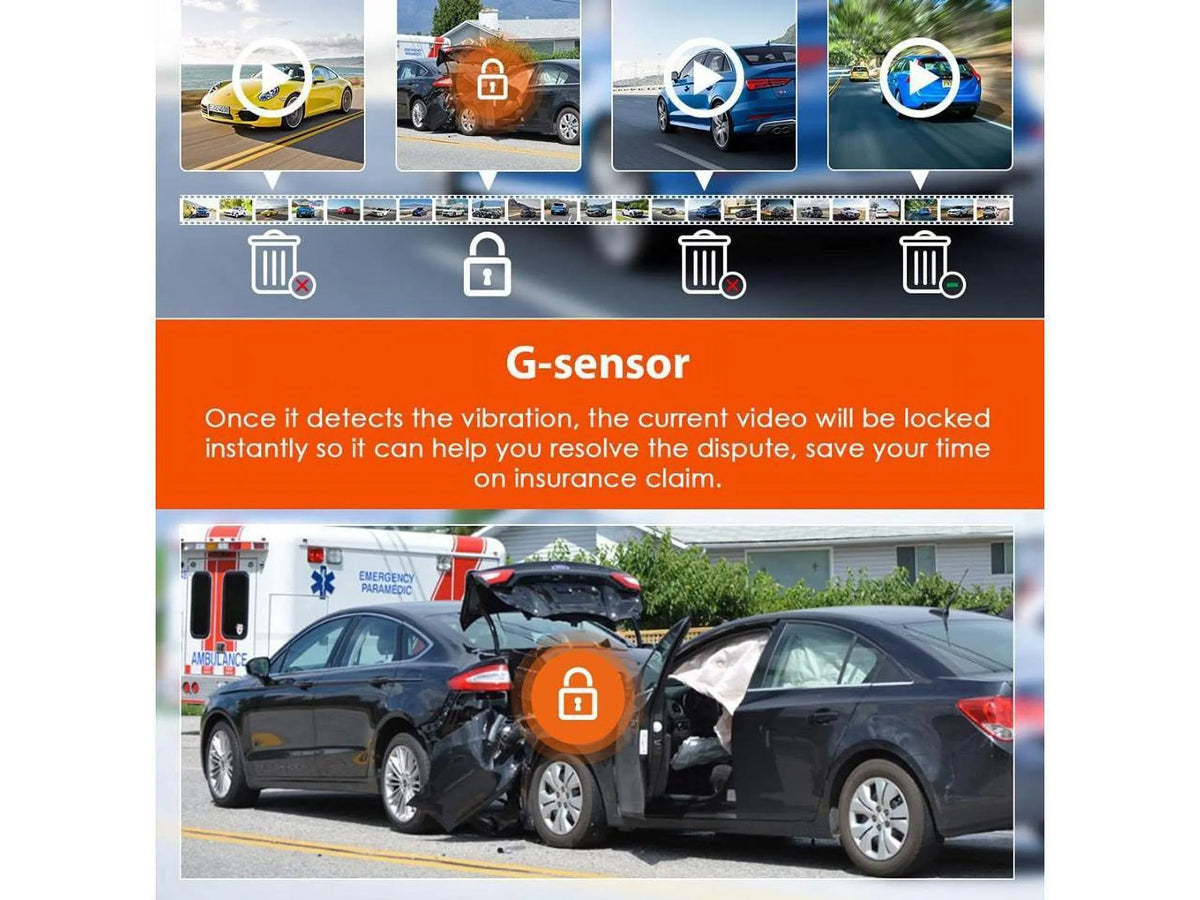 Front Dashboard Motion Monitor for Vision, Dash FHD Hidden 1080P 60fps Dashcam HDR GPS Camera, Cam Camera, Detection 1080P Cars, and Front 2K Rear Night Parking Dual