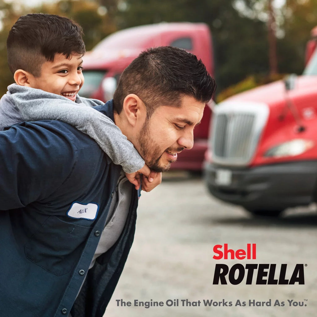 Rotella Engine 15W-40 Diesel Gallon Blend 2.5 Synthetic Shell T5 Oil,