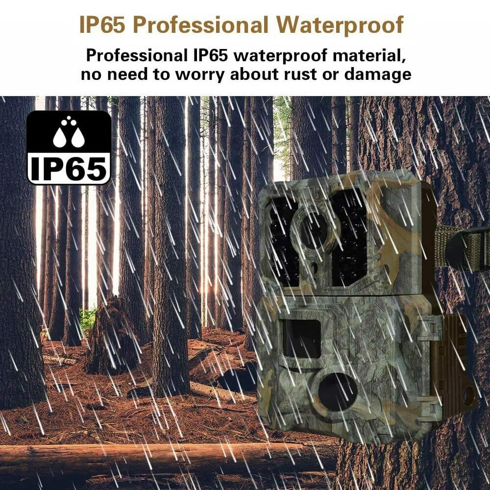 Night Trail Camera 32G Hunting Game Waterproof 1080P Camera Wildlife IClover 24MP Vision