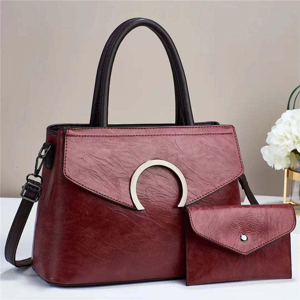 and Luggage Women's American Set Two Fashion European One Women's 2023 Shoulder Handheld Junior Women's New Baobao Bag Mother Piece Bag
