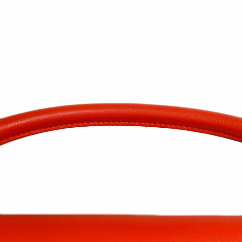 Handbag Pre-Owned (Fair) Leather Trapeze Orange Celine Women's CELINE