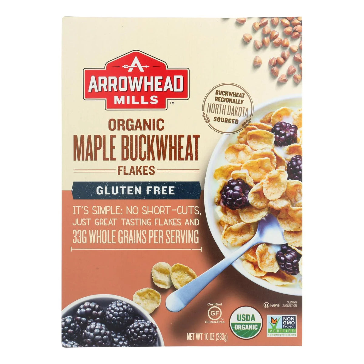 Case Flakes Mills of 6 Maple - oz. - Arrowhead 10 Buckwheat - Cereal -