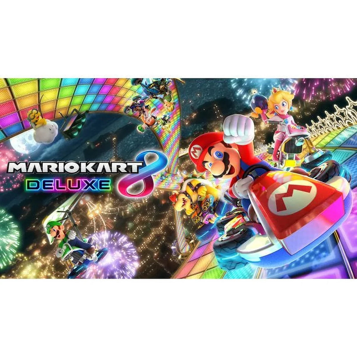 Ptech with Switch Deluxe Joy-Con, Nintendo Kart Month Blue & with Bundle Red Mario Membership 8 Spinner 3 &