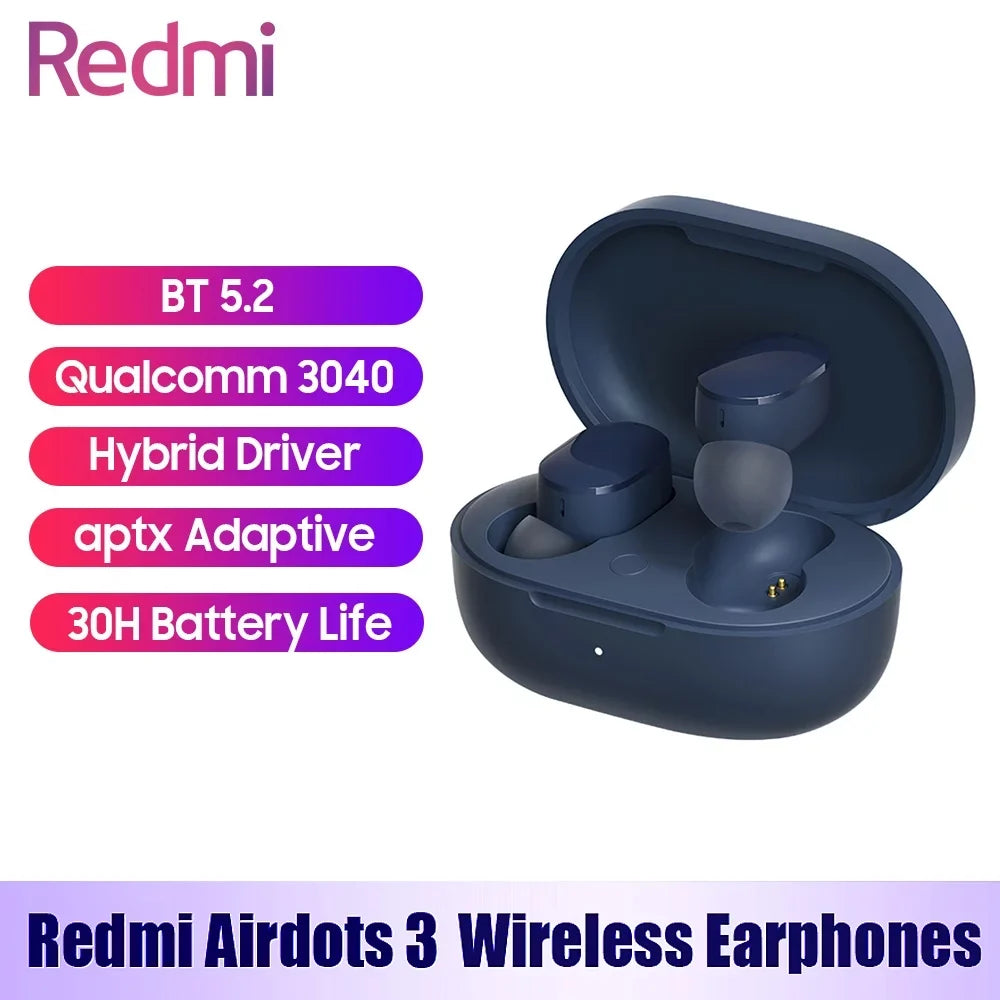 Airdots BT5.2 Earbuds TWS MIUI Earphones Redmi In-Ear Wireless 3