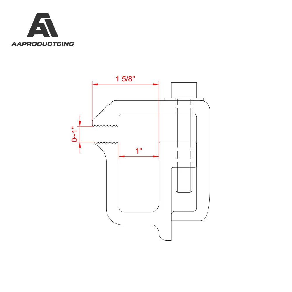 Set Truck - Non-Drilling P-AC( Aluminum Shell AA-Racks C-Clamps for Rack 4 Installation of Black & Camper