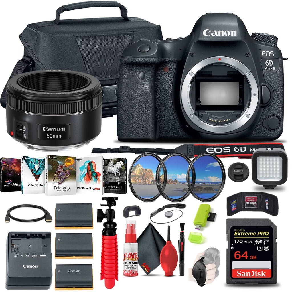 '+ EOS (1897C002) EF 50mm II More DSLR + Mark 6D Camera Lens Canon Canon