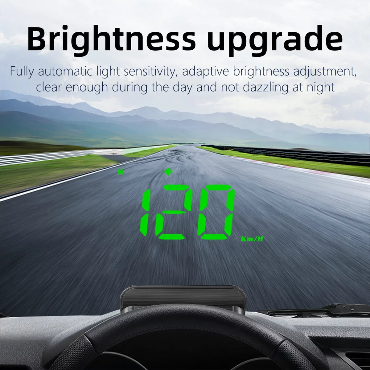 Walmeck Projecter Model Fatigue Digital Alarm Windshield Warning Overspeed Car GPS Head-up 3.5 Display Vehicle inch Driving Speedometer